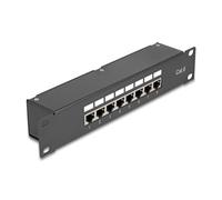 Panel de parcheo DeLock 43304 Cat6 16 puertos RJ45 rack 1U negro