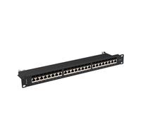 Panel de parcheo Lanberg PPS7-1024-B Cat7 24 puertos FTP rack 1U negro