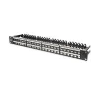 Panel de parcheo modular Digitus 48 puertos Cat6a 1U