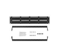 Panel de Parches Lanberg 48 Puertos 2U 19" Cat.6 Negro