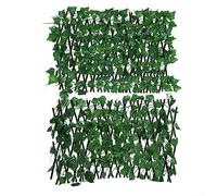 Panel de pared artificial para plantas de setos artificiales, valla de hiedra artificial para jardín, valla de enrejado expandible para jardín al aire libre, A