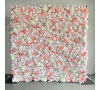 Panel de Pared con Flores de 100x100 cm, Fondo de Flores Artificiales, decoración Floral para Bodas, San Valentín, Fiestas de Chicas, sesiones fotográficas de Retratos, Accesorios de Estudio,Style g