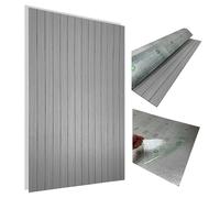 Panel de pared con lamas autoadhesivo, 100x60 cm, PVC + espuma de polietileno de 2,8 mm, aspecto de madera beige/marrón, paneles decorativos 3D para salón, dormitorio, cocina, baño, lavable y