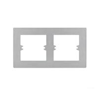 Panel de pared de enchufe de interruptor tipo 86 con caja inferior y cubierta decorativa del marco que proporciona protección segura del enchufe y atractivo estético (gris-tipo 2)