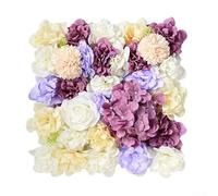 Panel de pared de rosas florales para retrato de novia, recepción de boda, evento de aniversario, fondo de fiesta, uso decorativo (morado)