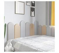 Panel de pared para cabecero, tapizado, insonorizado, decoración para dormitorio, cama Queen, acolchado 3D anticolisión para despegar y pegar