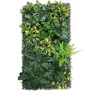 Panel de pared plantas artificiales 50 cm x 100 for uso interior y exterior, decoración paredes for el hogar, jardín, oficina, tienda, cafetería, boda(D)