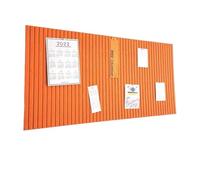 Panel de pared tridimensional autoadhesivo, Material fieltro, relleno agujeros, papel tapiz, tableros decoración, fondo, 3 uds para Fotos(Orange red,60x120cm)