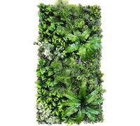 Panel de pared verde artificial 50 cm x 100 for interiores y exteriores, plantas artificiales for el hogar, jardín, oficina, tienda, cafetería, decoración bodas(G)