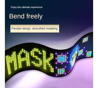 Panel de píxeles LED, módulo flexible USB de 5 V con animación de texto desplazable RGB