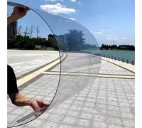 Panel de policarbonato Hoja de plástico transparente for invernaderos al aire libre, jardines, toldos, cocheras - cubierta de techo impermeable con protección UV, fuerte impacto e irrompible(1.56x10m)