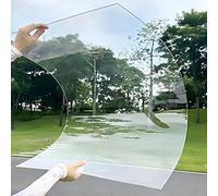 Panel de policarbonato resistente a los rayos UV de 2,5 mm, cubierta fácil de cortar para invernaderos, cenadores, terrazas y estructuras al aire libre, duradero, ligero, blanco (1,6 x 1 m)