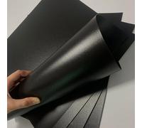 Panel de polipropileno de 6 piezas, láminas de plástico PP esmerilado A3 de 420 x 297 mm, placas mate de 0,3 mm a 2 mm de espesor(Black,Thick 0.8mm)