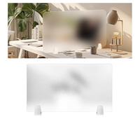 Panel de privacidad de acrílico esmerilado para escritorio, paquete de 3 separadores de oficina con abrazadera para escuelas y aulas, 80 x 30 cm, ideal para mesas, mejora el enfoque y la productividad