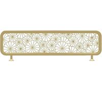 Panel de privacidad metálico para Oficina y Restaurante, Color Dorado, mampara de Vidrio de 50x90 cm para comedores y Espacios de Trabajo.