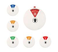 Panel de privacidad, panel de conferencias para oficina, 15 x 15 cm, redondo, Schild Bitte Klopfen Do Not Disturb Please Knock Escudo de protección de datos para puerta de oficina (blanco)