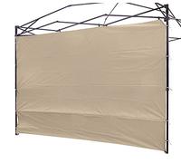 Panel de privacidad para cenadores de 2,5 m, Impermeable, para kioscos de Patas Rectas, 1 Paquete de Pared Lateral Solo (Marco de toldo no Incluido), Panel de Pared Beige