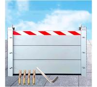 Panel De Protección Contra Inundaciones De Aluminio Reutilizable De 111-120 Cm Placa De Retención De Agua Industrial Resistente Para Compuerta Divisoria Temporal(Outside,116 * 20cm)