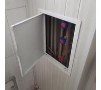 Panel de puerta de acceso a pared de montaje empotrado, puerta de inspección impermeable para ducha y bañera, varios tamaños (628 pulgadas 200 x 350 mm), cubierta duradera para un fácil acceso