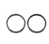 Panel De Puertas Traseras, Bocina, Altavoz, Reproductor, Pegatinas De Anillo, Interiores, Accesorios De Coche Para Serie 6 E63 E64 2004-2010 Regiones(2 pieces 129mm)