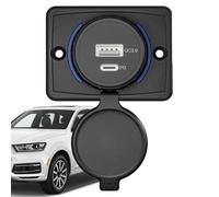 Panel De Puertos USB Montados En La Pared - Interfaz De Carga De Automóviles Pequeños, Enchufe De Reemplazo De Enchufe Alimentación | Estación De Salida Eficiente con Tapa De Escudo para Uso De Ele