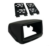 Panel de radio de coche 2 DIN de 7 pulgadas para reproductor de navegación de DVD, marco personalizado para Fiat para Doblo 2002-2017, kit de repuesto de tablero de plástico negro con montaje