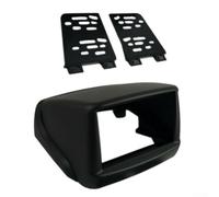 Panel de radio de coche con navegación para Fiat para Doblo 2002-2017, 2 DIN de 7 pulgadas para marco de reproductor de DVD, bisel de tablero de ajuste personalizado, kit de molduras de plástico negro