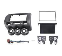 Panel De Radio para Fit para Jazz para City LHD 1 DIN DVD Estéreo CD Kit Instalación Marco Y Bisel WEFOLCC