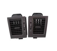 Panel de rejilla de coche para aire acondicionado de coche, rejilla central para salpicadero, panel de ventilación para Toyota Land Cruiser 200 LC200 2008-2015 (plateado medio) (gris izquierdo)