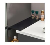 Panel de relleno for encimera, placa extensión lateral, cubierta acero al carbono for huecos cocina, for espacios estrechos(Black,23.62x7.87x1.97in)