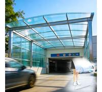 Panel de repuesto de policarbonato transparente de 1 mm, tablero de fibras precortadas, 0,6 x 4 m, panel de plástico para proyectos de bricolaje