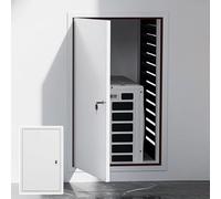 Panel de revisión de metal, Puerta de acceso aluminio con cerradura en varios tamaños for inspección paredes, techos y áticos paneles yeso(WxH(24x26in))