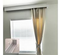 Panel de riel para Cortinas Tres en uno: Cubierta versátil para rieles de Cortinas Opacas para Uso en Interiores, Elegante Panel de riel para Cortinas para decoración del hogar y Control de