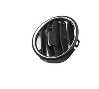 Panel de salida de aire acondicionado para salpicadero delantero de coche, repuesto para Porsche Boxster Cayman 987 2006-2012 987552131 (negro liso) (negro con cromo)