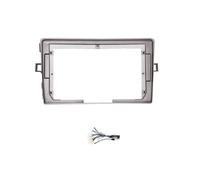 Panel De Salpicadero con Reproductor CD Y DVD 9 Pulgadas 2 DIN, Marco De Audio Kit De Montaje para Toyota para Verso R20 2009-2018 POMPOMPUR(Frame an Cord)