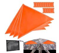 Panel de señal naranja, accesorios impermeables para persianas de suelo, parches magnéticos de seguridad con bolsa de cordón para aventura al aire libre, senderismo, actividades nocturnas, tienda de