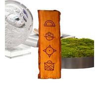 Panel de símbolos de culturas antiguas, decoración de mesa - Panel de símbolos de madera | para coleccionistas, oficina, casa, salón, dormitorio, entrada, pasillo, estantería o biblioteca