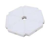 Panel de Sincronización Ajustable RGB Creativo con Luz LED Triangular para Decoración del Hogar, 6 Juegos de Control de Música USB
