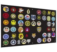 Panel de soporte de parche táctico para emblemas de moral del ejército militar, 24 x 36 pulgadas, no incluye parches