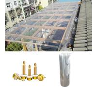 Panel de techo de policarbonato resistente a los rayos UV, 1 x 3 m, cubierta transparente para invernadero, fácil de cortar y doblar, reemplazo ideal para tiendas de campaña, perfecto para