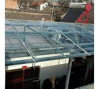 Panel de techo de policarbonato transparente de 2 mm con protección UVProtected para exteriores, resistente a la intemperie, hoja de repuesto para mayor claridad y resistencia