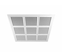 Panel de techo suspendido 595mm x 595mm / 23.5" x 23.5" Azulejo de Techo Rejilla Cuadrada Difusores de Pantalla Rejilla de Ventilación de Aire RP