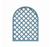 Panel de valla de privacidad de madera para exteriores e interiores, soporte para plantas, terraza, césped, jardín, patio trasero (azul, 90 x 120 cm), fácil instalación