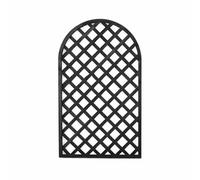 Panel de valla de privacidad de madera versátil para uso en exteriores e interiores, soporte para plantas para patio, terraza, césped, jardín, patio trasero (negro, 90 x 150 cm)