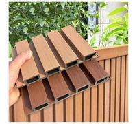 Panel de valla de privacidad para exteriores, pantalla de jardín compuesta de plástico de madera, diseño independiente y empalmable para una mayor privacidad en puertas y balcones