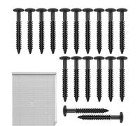 Panel de ventana de 7,62 cm para el tobillo - Granja y fijaciones más estables y ligeras. Exterior para armario de usuario profesional y doméstico. Tornillos para persianas con cápsulas,