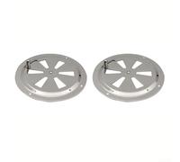 Panel de ventilación de acero inoxidable 316 con perilla lateral para control de flujo de aire en buques marinos y caravanas (2 piezas)