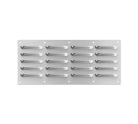 Panel de ventilación de acero inoxidable para estufas de albañilería, chimeneas y cocinas al aire libre, 13.5 x 5.25 pulgadas, plateado, resistente a la corrosión, eficiencia de llama mejorada y