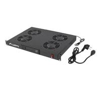 Panel ventilacion lanberg lcd 4 ventiladores termostato 230v 1u rack 19 negro