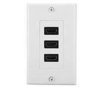 Panel de vídeo HD HDMI de 3 puertos, adaptador de concentrador USB, enchufe de pared